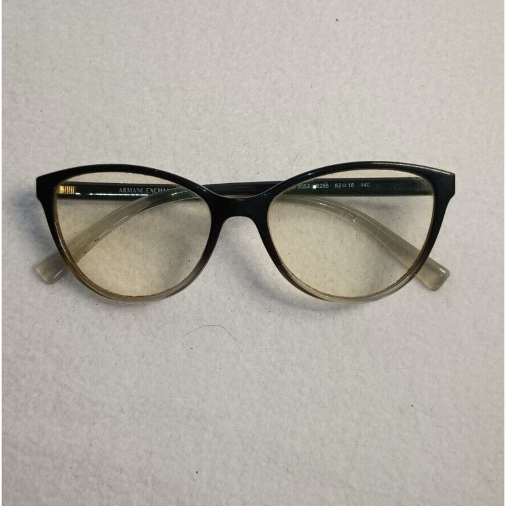Armani Exchange AX3053 8255 Black Gray Eyeglasses Frames Only  53-16-140